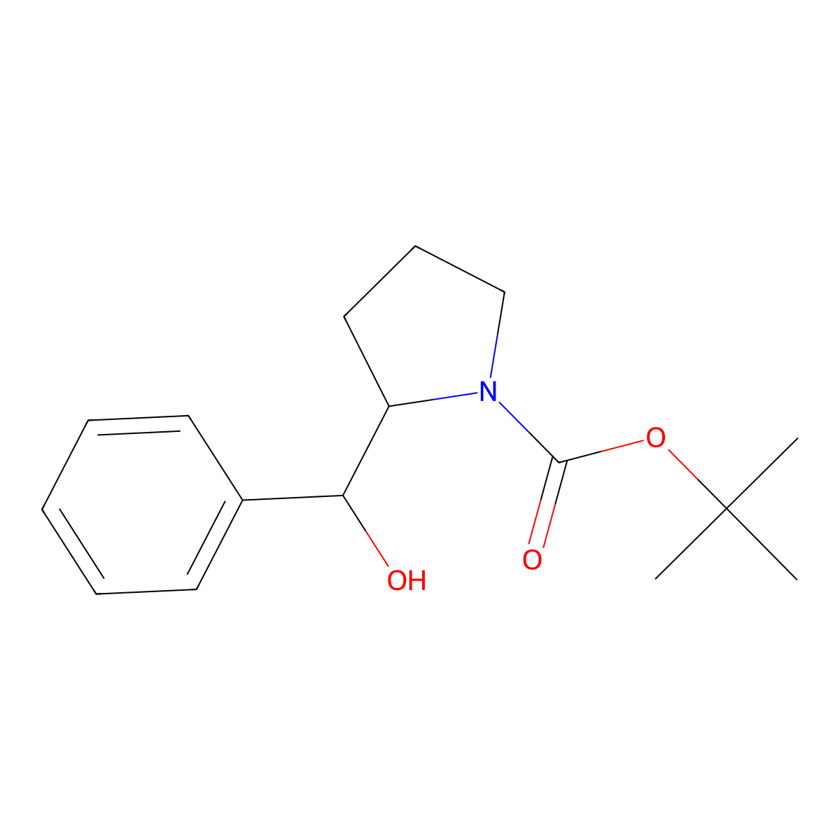 tert-butyl (2R)-2-[(S)-hydroxy(phenyl)methyl]pyrrolidine-1-carboxylate molecular structure, CAS 1147426-64-9
