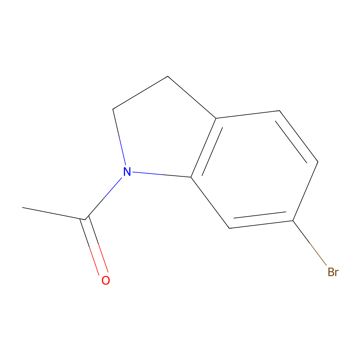 1-(6-Bromoindolin-1-yl)ethanone molecular structure, CAS 114744-53-5