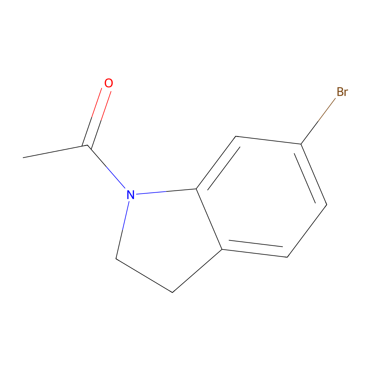 1-(6-Bromoindolin-1-yl)ethanone molecular structure, CAS 114744-53-5