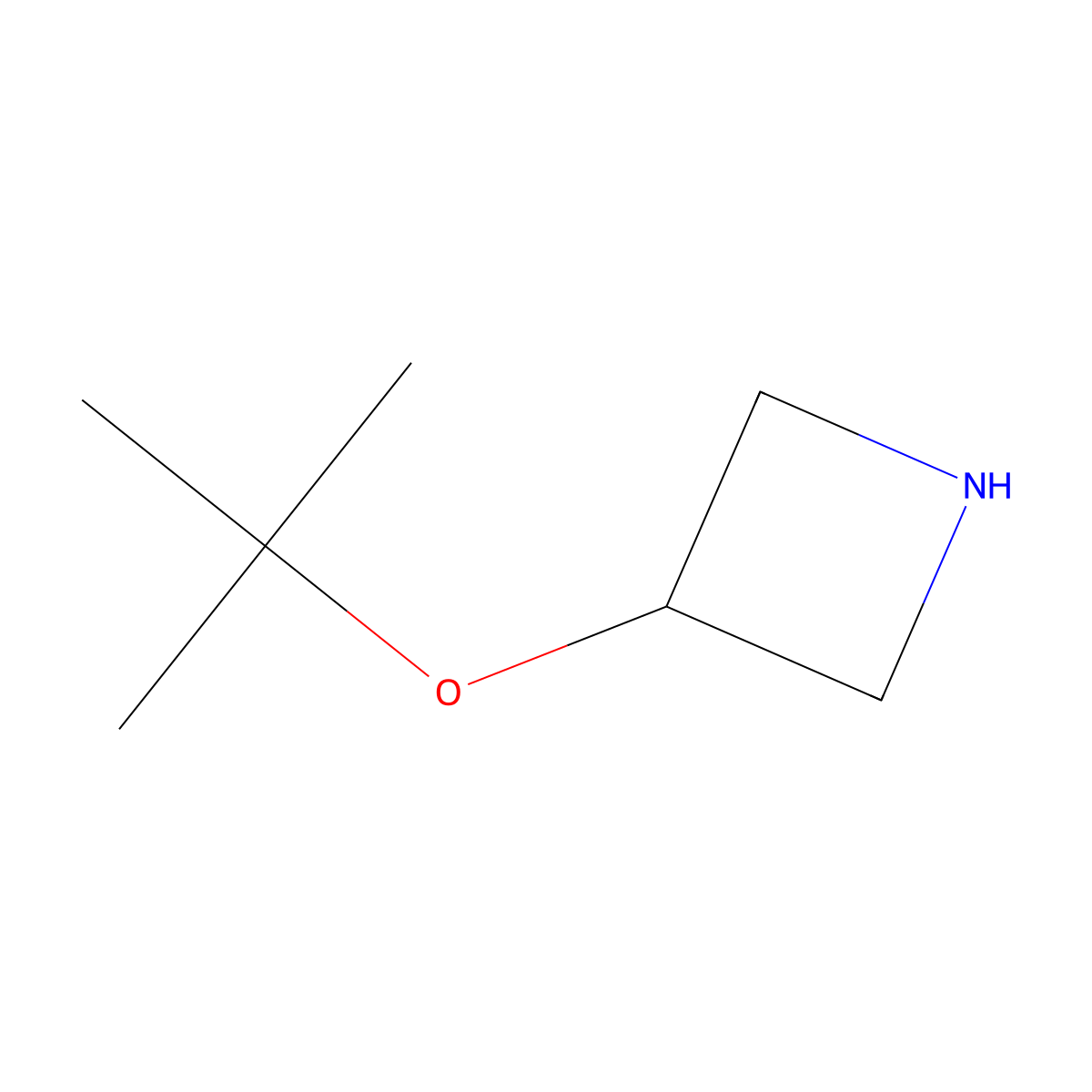 3-(Tert-butoxy)azetidine molecular structure, CAS 1147530-63-9