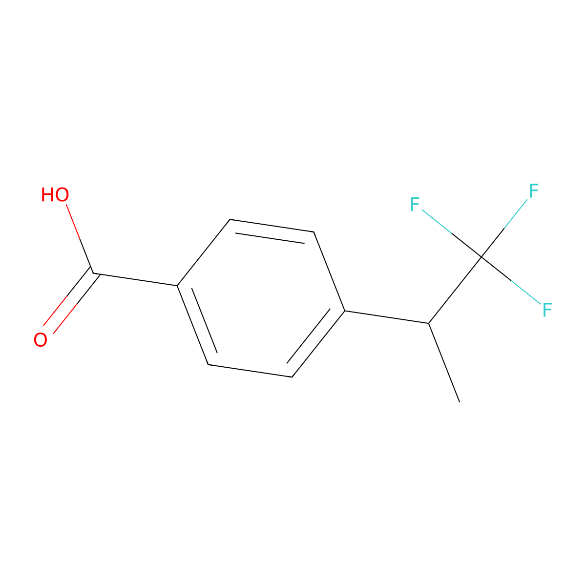 4-(1,1,1-Trifluoropropan-2-yl)benzoic acid molecular structure, CAS 1147531-37-0
