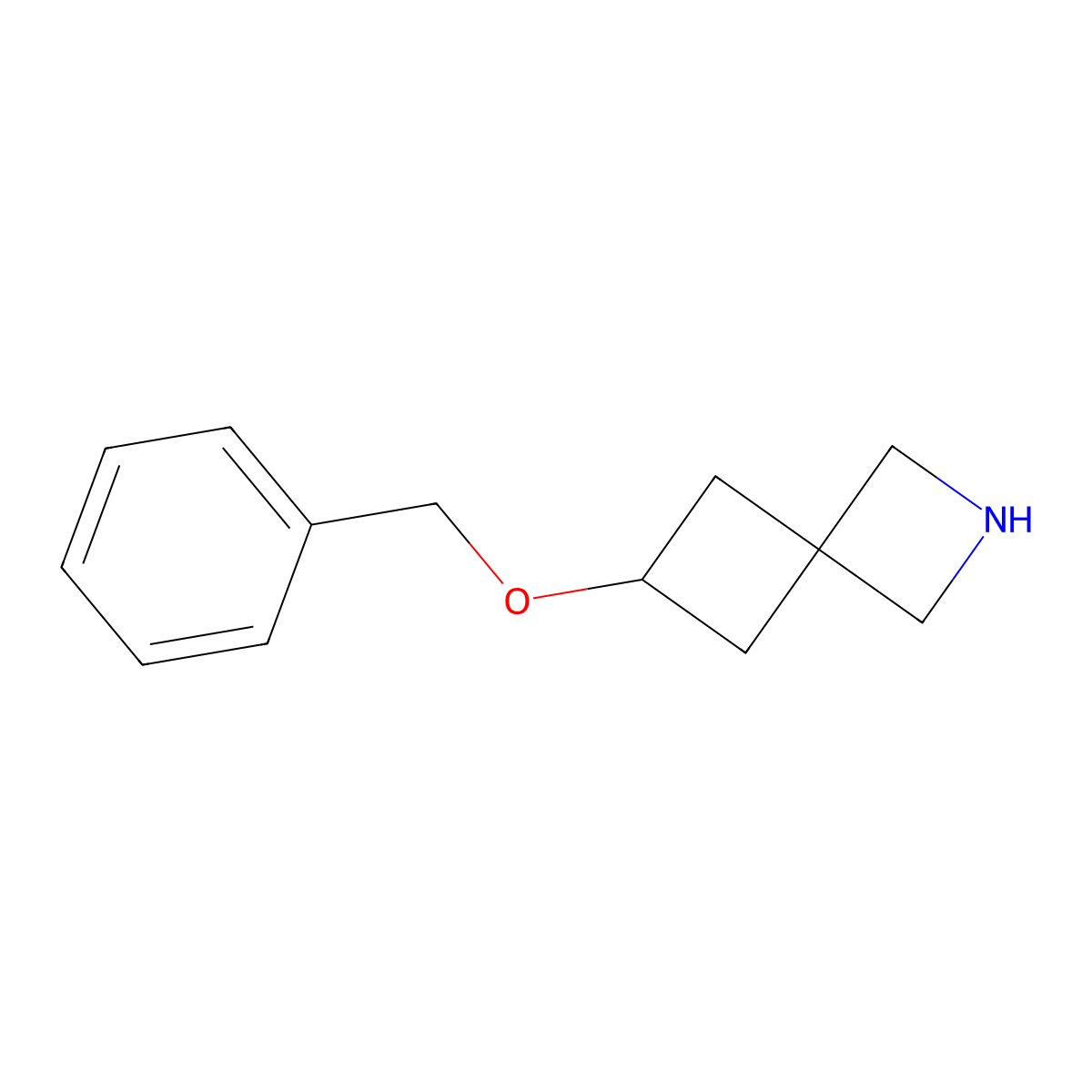 6-(Phenylmethoxy)-2-azaspiro(3.3)heptane molecular structure, CAS 1147557-98-9