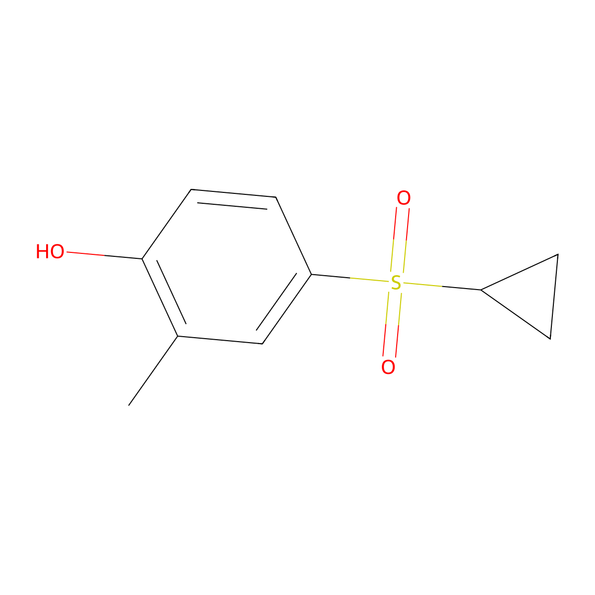 4-(Cyclopropylsulfonyl)-2-methylphenol molecular structure, CAS 1147558-15-3