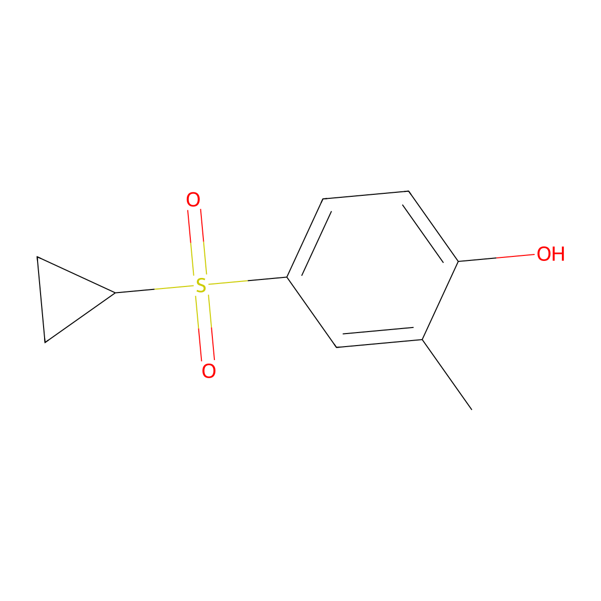 4-(Cyclopropylsulfonyl)-2-methylphenol molecular structure, CAS 1147558-15-3