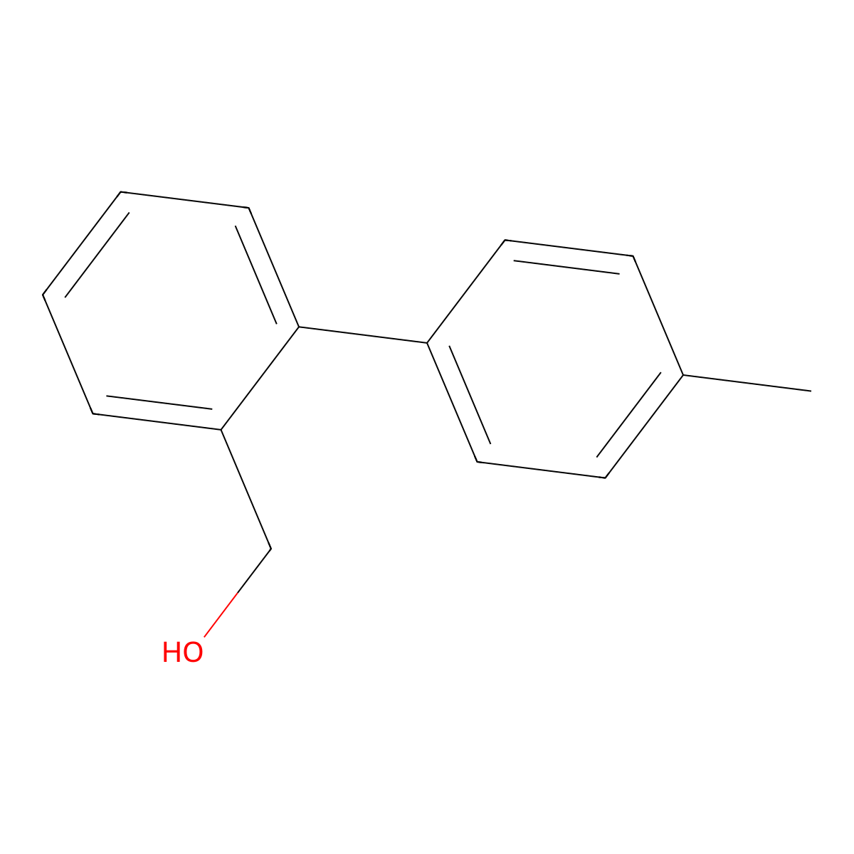 (4'-Methylbiphenyl-2-yl)-methanol molecular structure, CAS 114772-78-0
