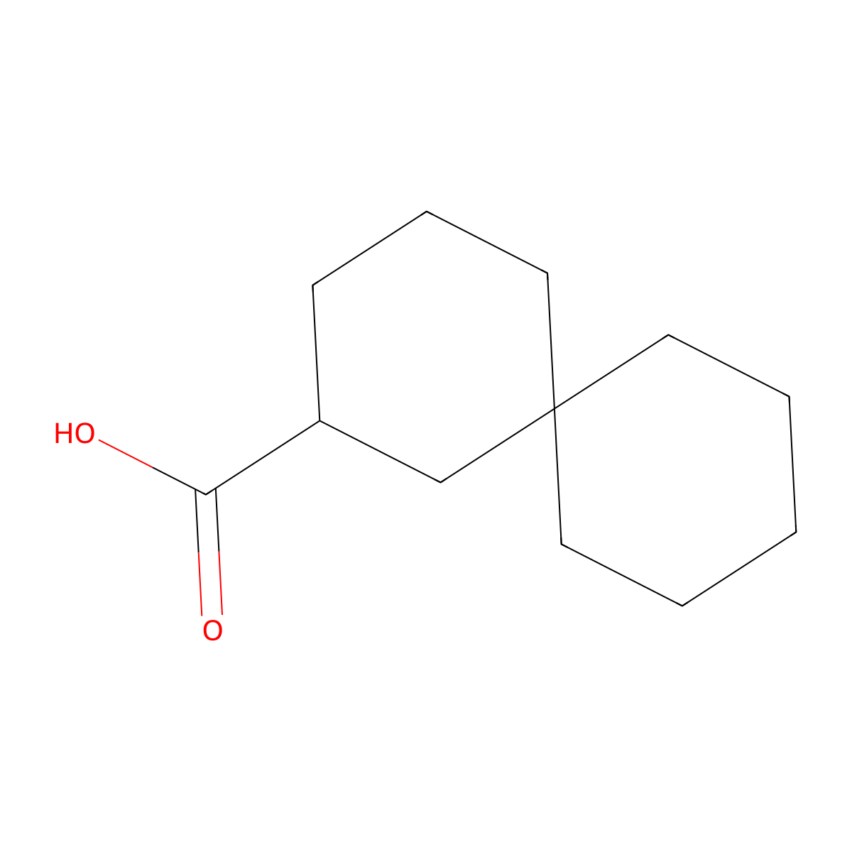 Spiro[5.5]undecane-2-carboxylic acid molecular structure, CAS 1147732-99-7