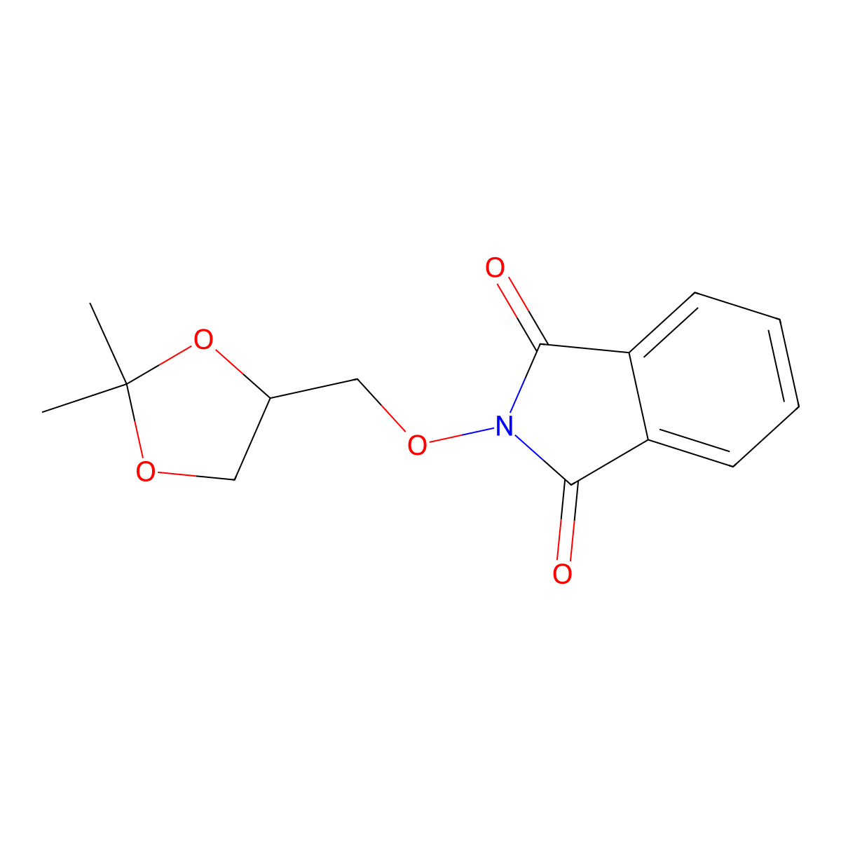2-(2,2-Dimethyl-[1,3]dioxolan-4-ylmethoxy)-isoindole-1,3-dione molecular structure, CAS 114778-49-3