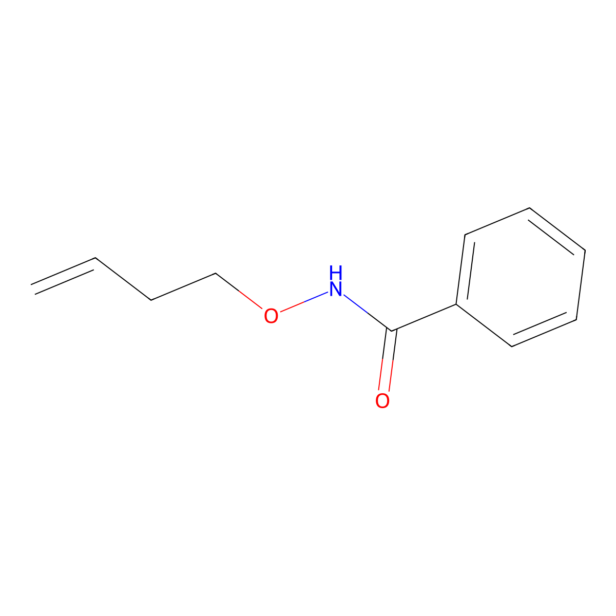N-(But-3-en-1-yloxy)benzamide molecular structure, CAS 114778-53-9