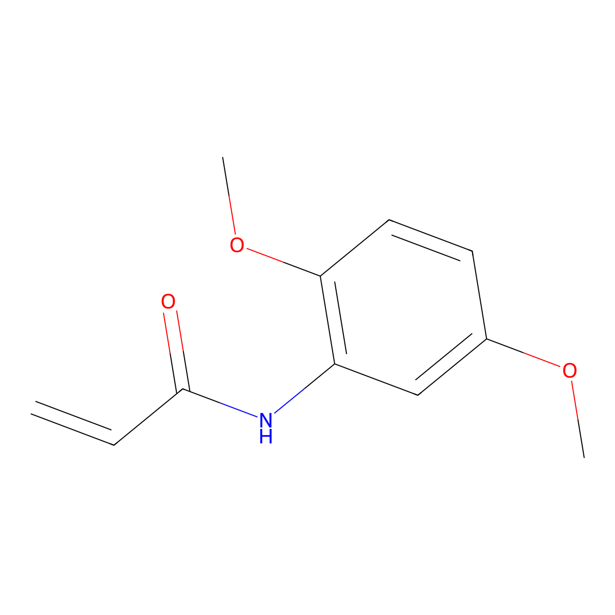N-(2,5-dimethoxyphenyl)prop-2-enamide molecular structure, CAS 114783-45-8