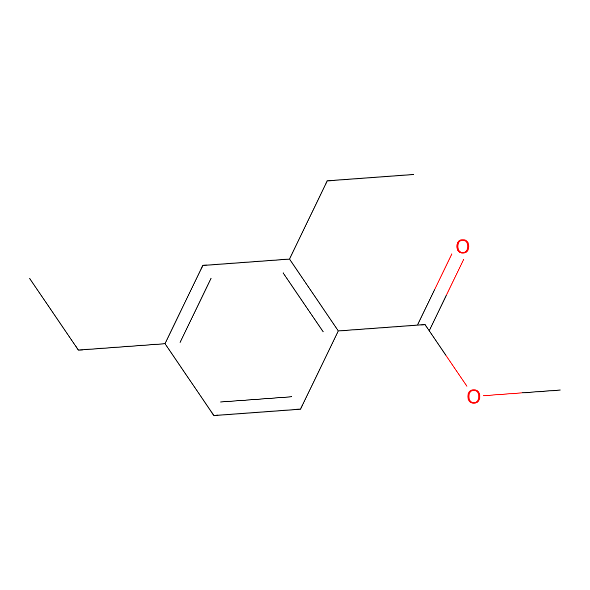 Methyl 2,4-diethylbenzoate molecular structure, CAS 1147858-85-2