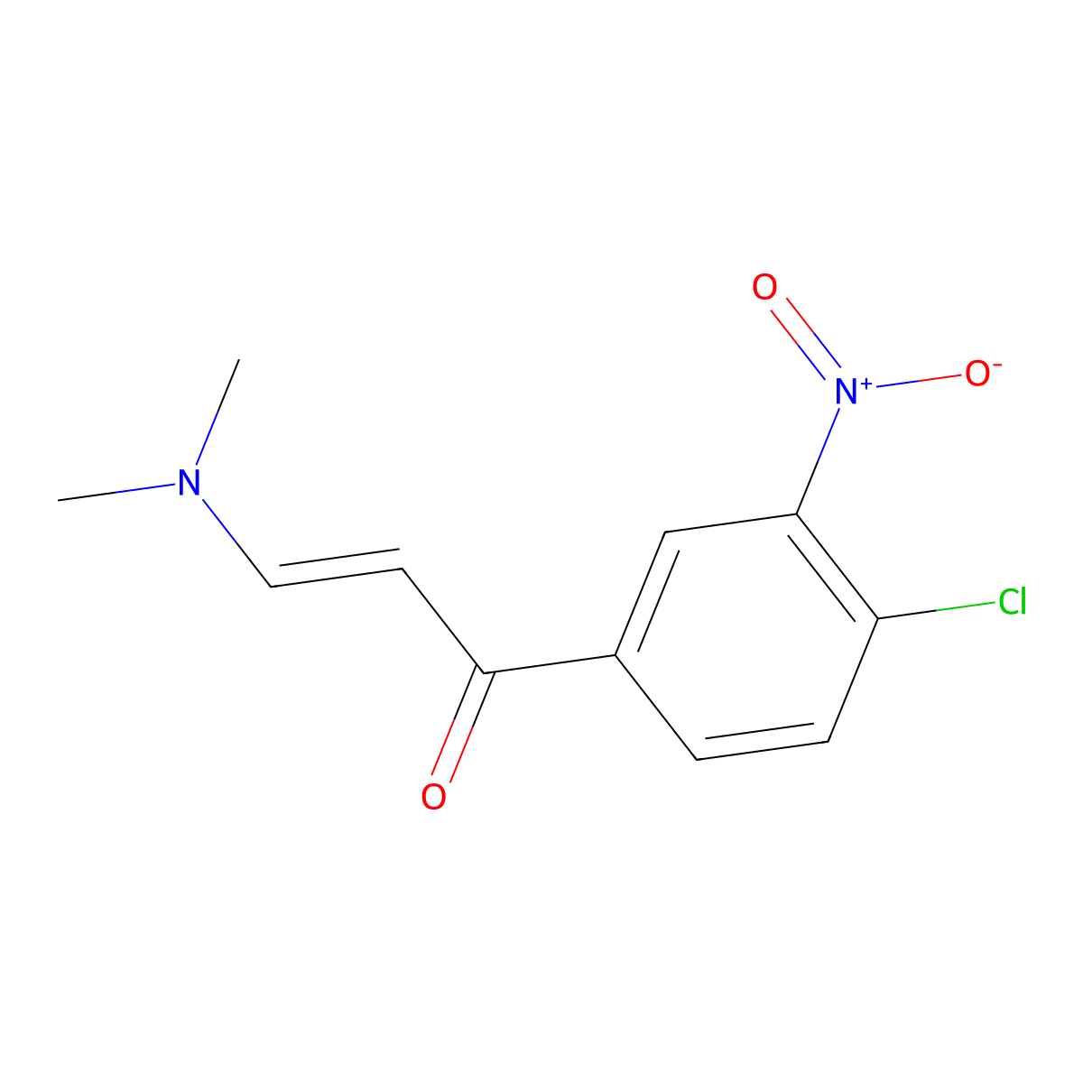 1-(4-Chloro-3-nitrophenyl)-3-(dimethylamino)-2-propen-1-one molecular structure, CAS 1147866-53-2