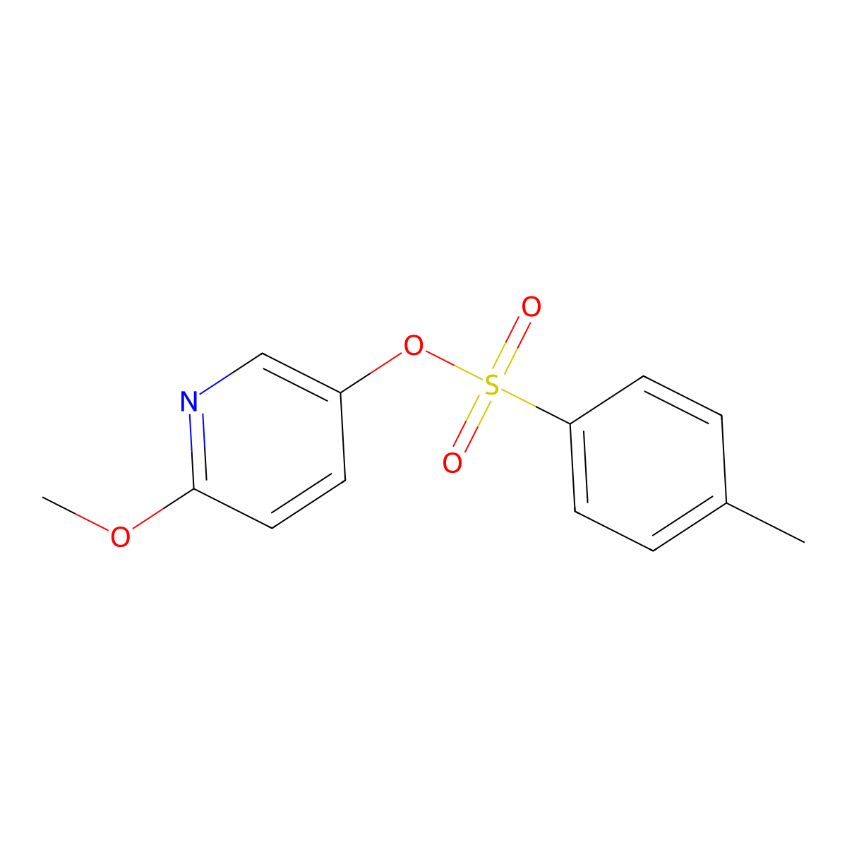 6-Methoxypyridin-3-yl 4-methylbenzene-1-sulfonate molecular structure, CAS 1147872-35-2