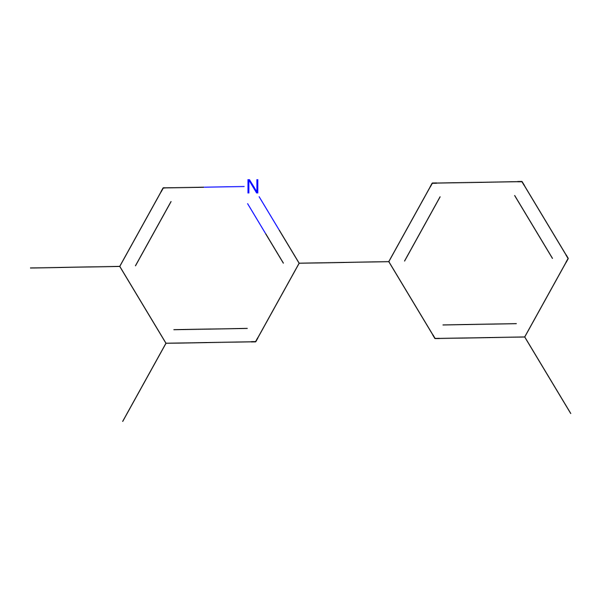 4,5-Dimethyl-2-(m-tolyl)pyridine molecular structure, CAS 1147894-82-3