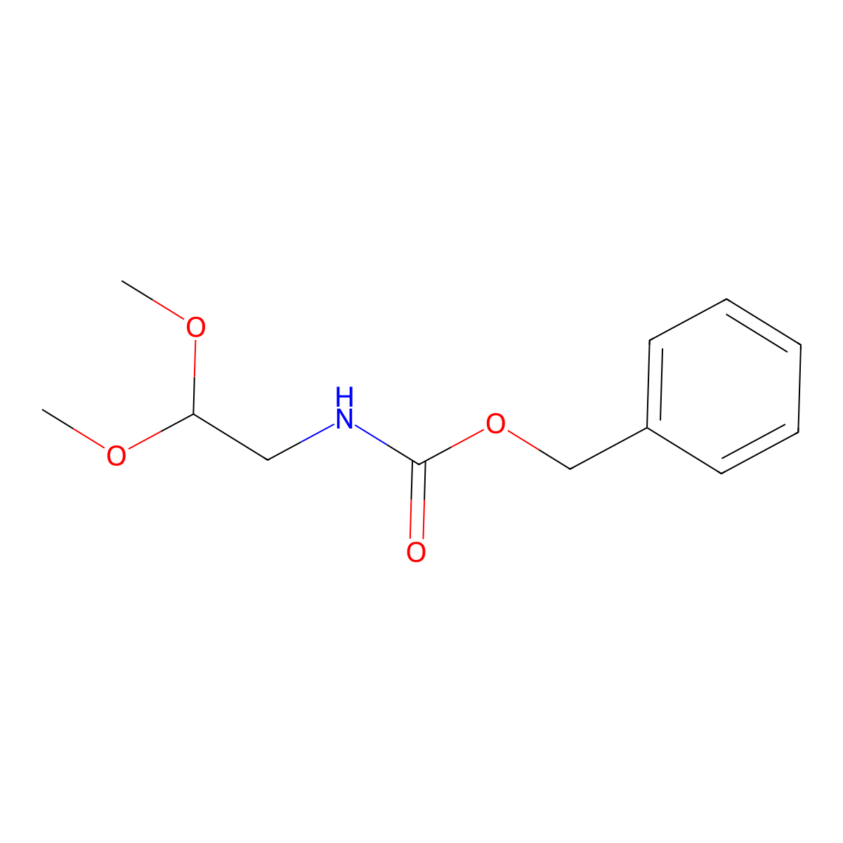 Benzyl (2,2-dimethoxyethyl)carbamate molecular structure, CAS 114790-39-5