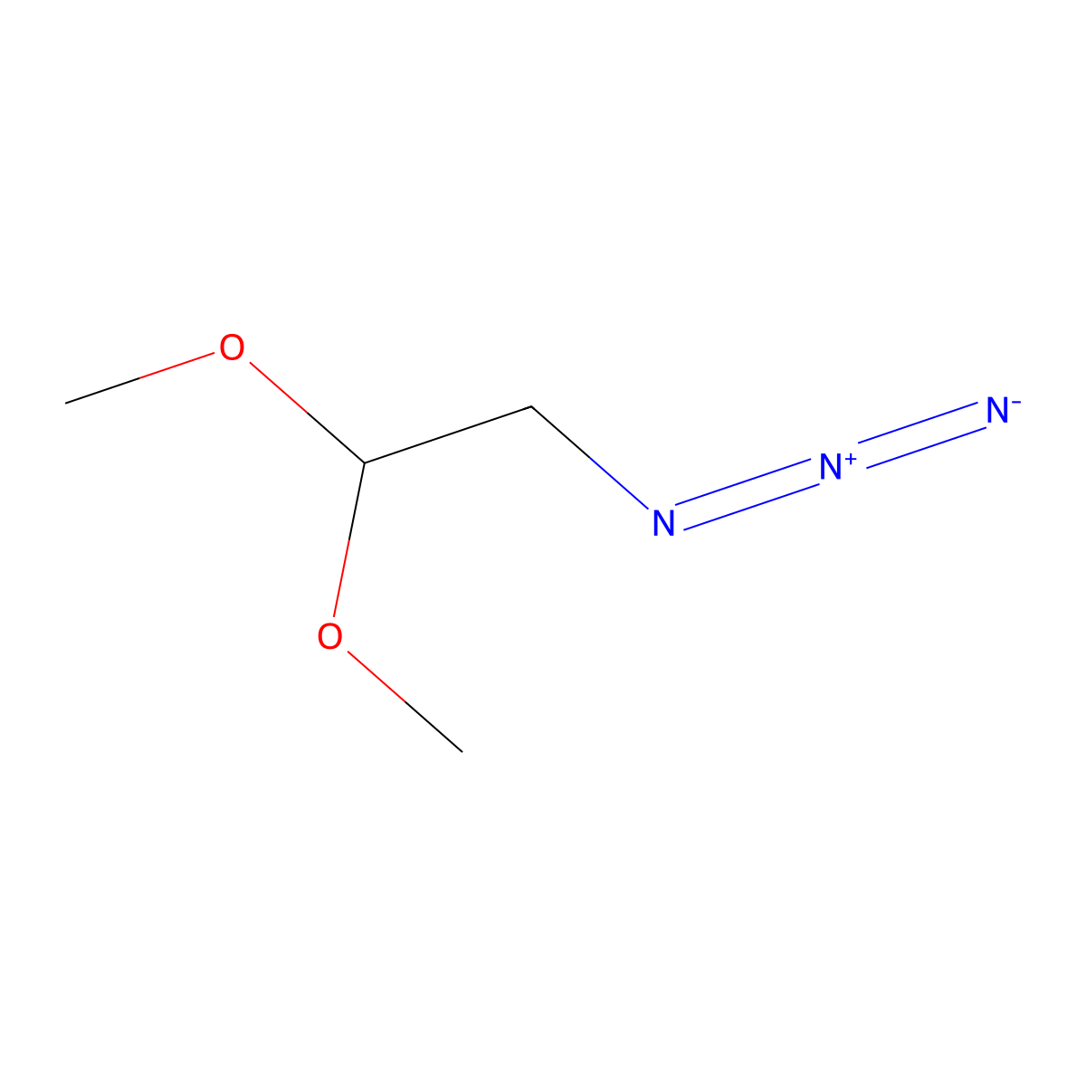 2-Azido-1,1-dimethoxyethane molecular structure, CAS 114790-46-4
