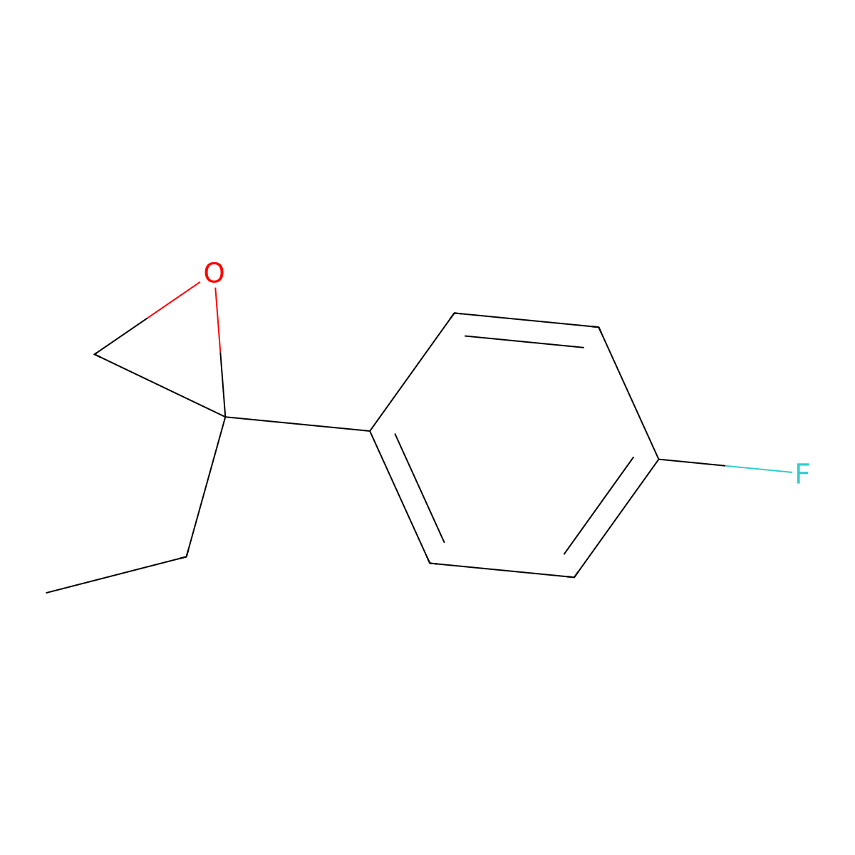 2-Ethyl-2-(4-fluorophenyl)oxirane molecular structure, CAS 1147939-83-0