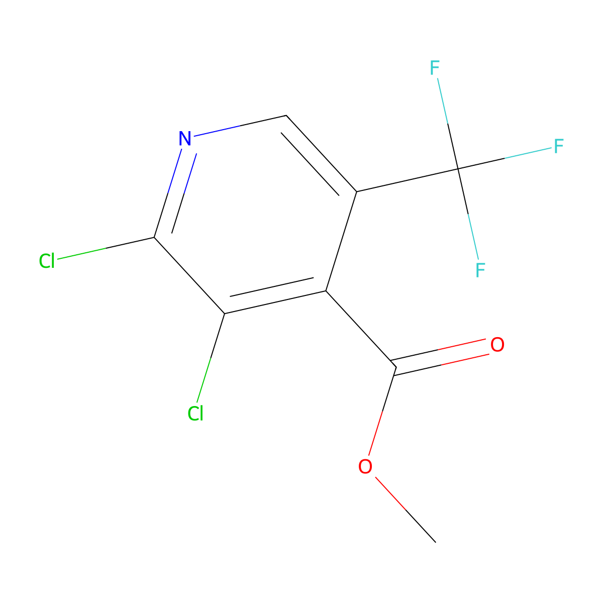 methyl 2,3-dichloroS-(trifluoromethyl) isonicotinate molecular structure, CAS 1147979-43-8