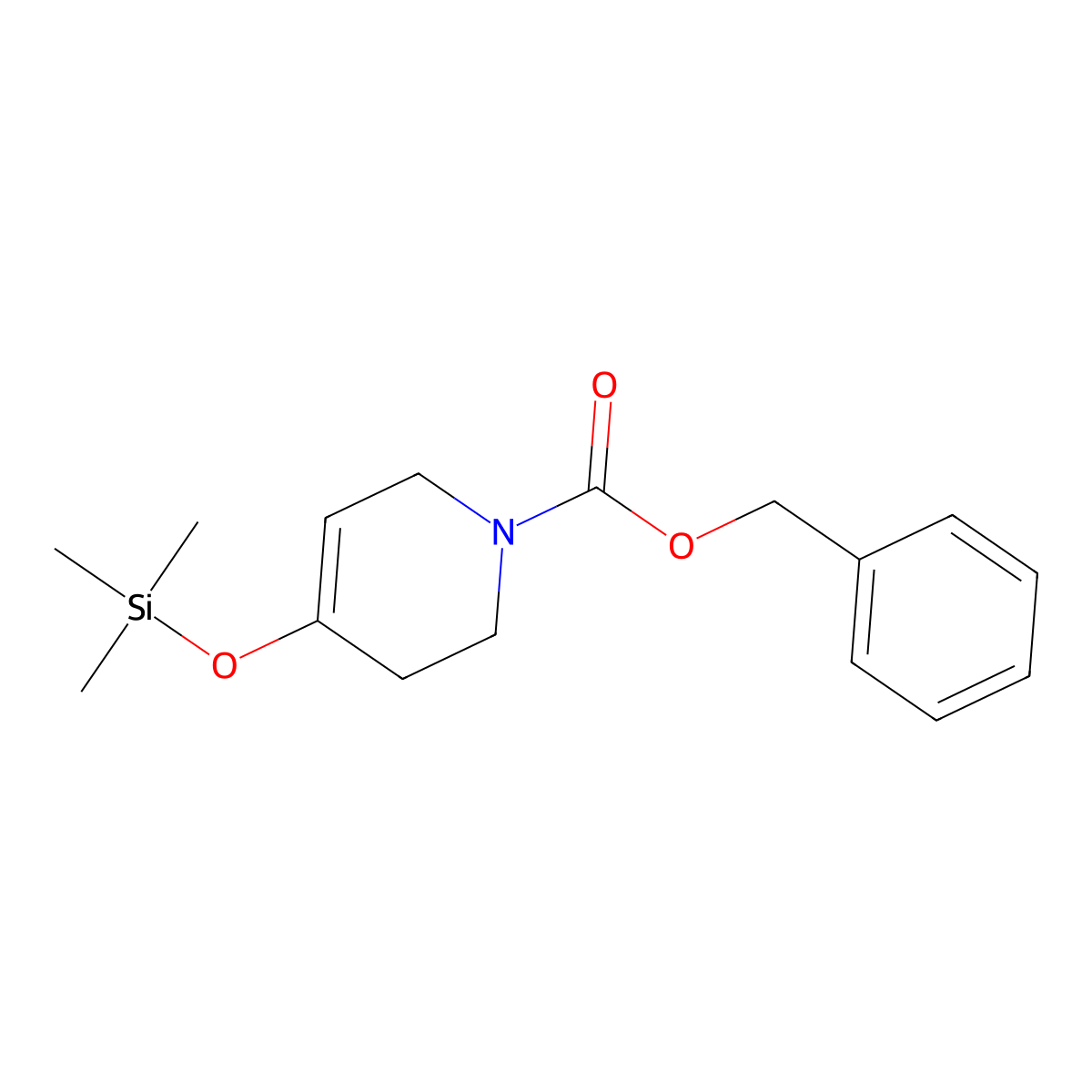 Benzyl 4-((trimethylsilyl)oxy)-5,6-dihydropyridine-1(2H)-carboxylate molecular structure, CAS 1147998-34-2