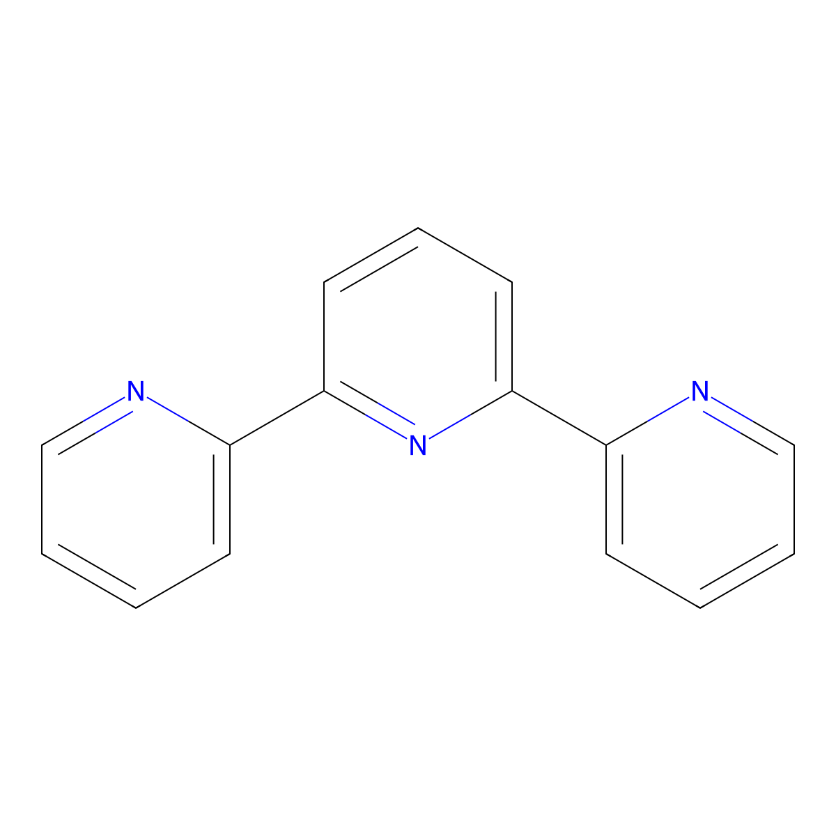 2,2':6',2''-Terpyridine molecular structure, CAS 1148-79-4