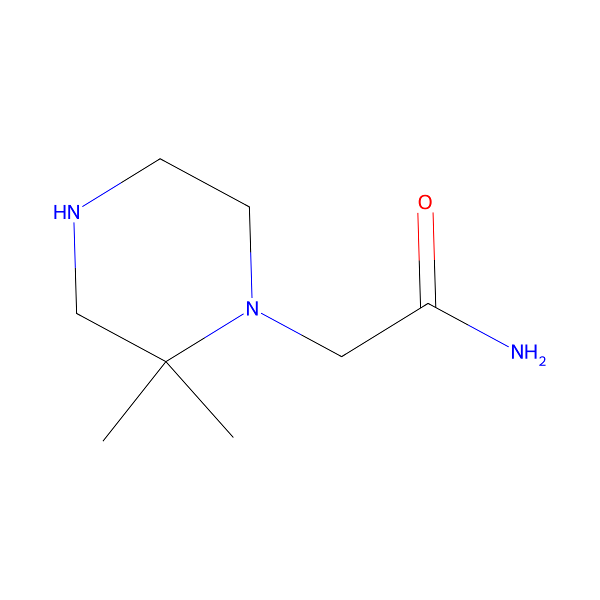 2-(2,2-Dimethylpiperazin-1-yl)acetamide molecular structure, CAS 1148003-49-9