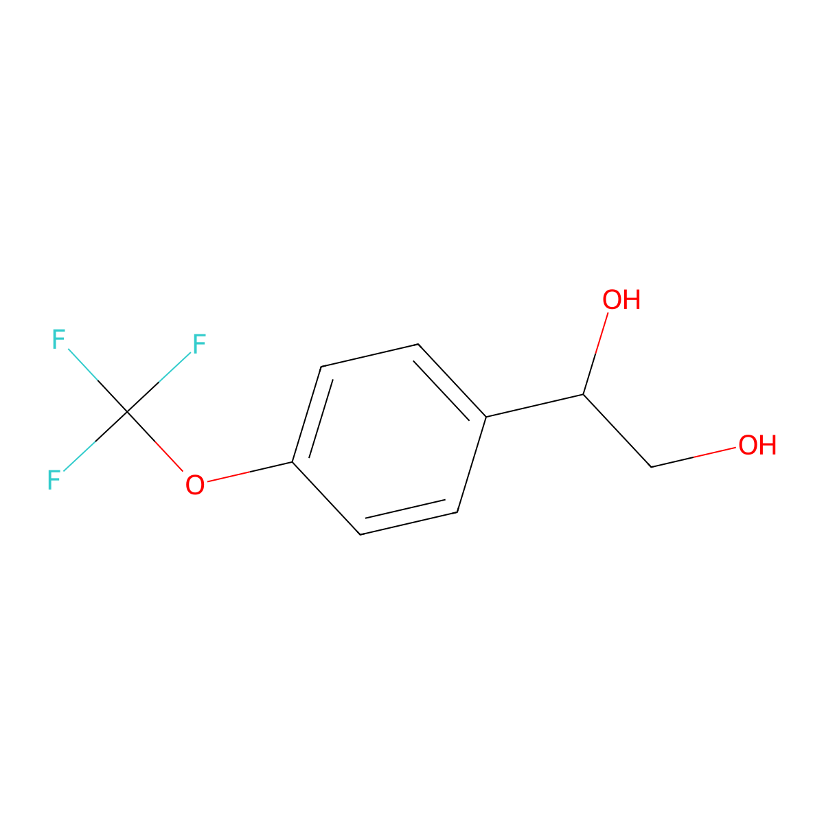 1-(4-(Trifluoromethoxy)phenyl)-1,2-ethanediol molecular structure, CAS 1148005-64-4