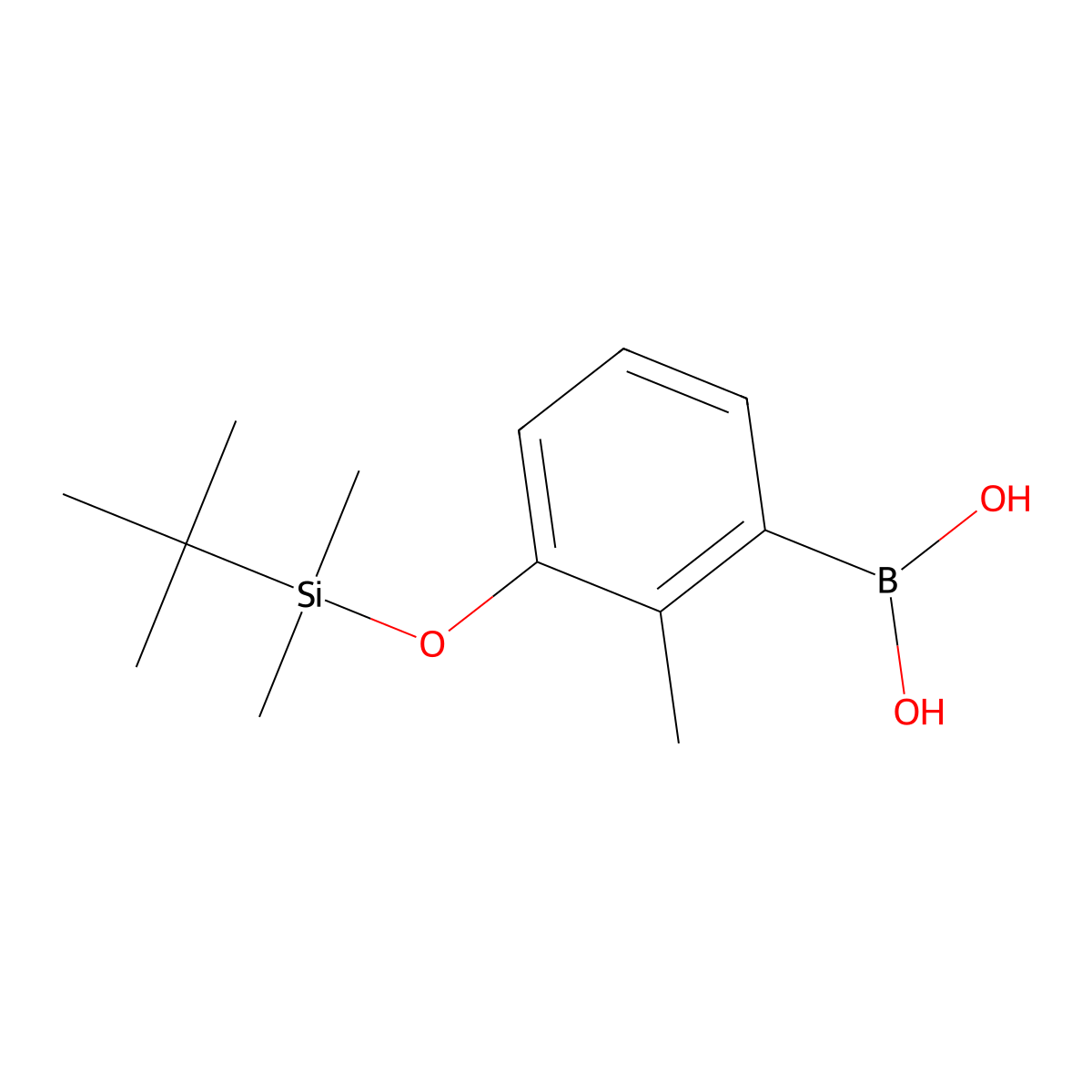 3-[(tert-Butyldimethylsilyl)oxy]-2-methylphenylboronic Acid molecular structure, CAS 1148021-80-0