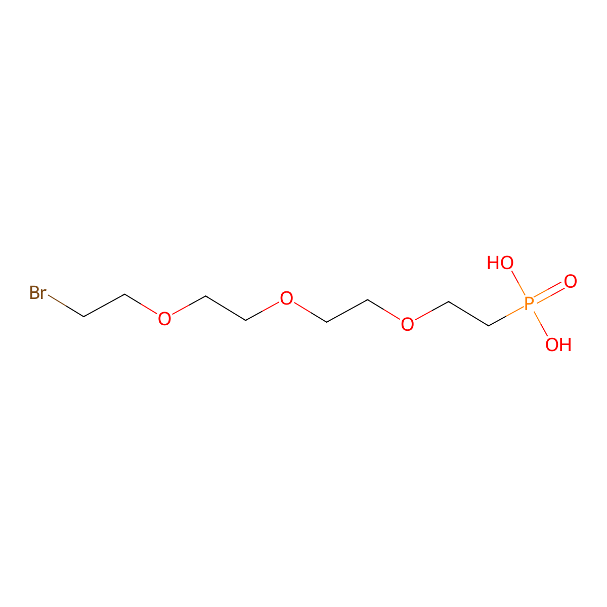 Bromo-PEG3-phosphonic acid molecular structure, CAS 1148026-99-6