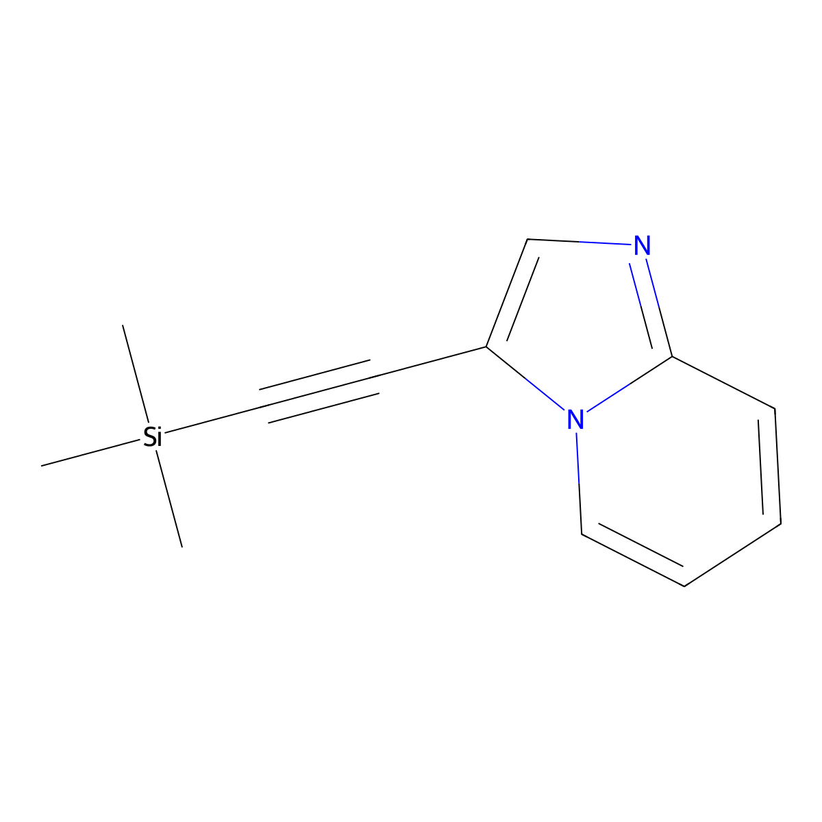 3-[2-(Trimethylsilyl)ethynyl]imidazo[1,2-a]pyridine molecular structure, CAS 1148027-21-7