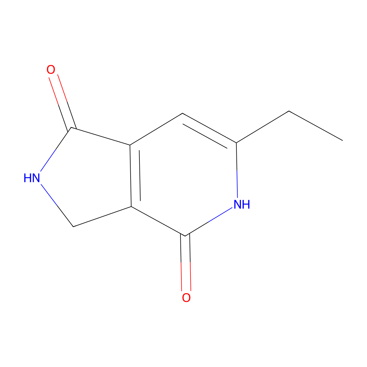6-ethyl-1H,2H,3H,4H,5H-pyrrolo[3,4-c]pyridine-1,4-dione molecular structure, CAS 1148027-26-2