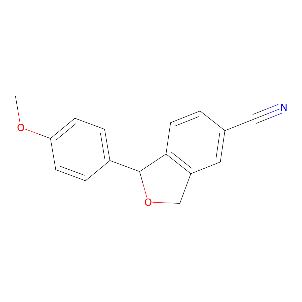 1-(4-Methoxyphenyl)-1,3-dihydro-2-benzofuran-5-carbonitrile molecular structure, CAS 1148028-43-6