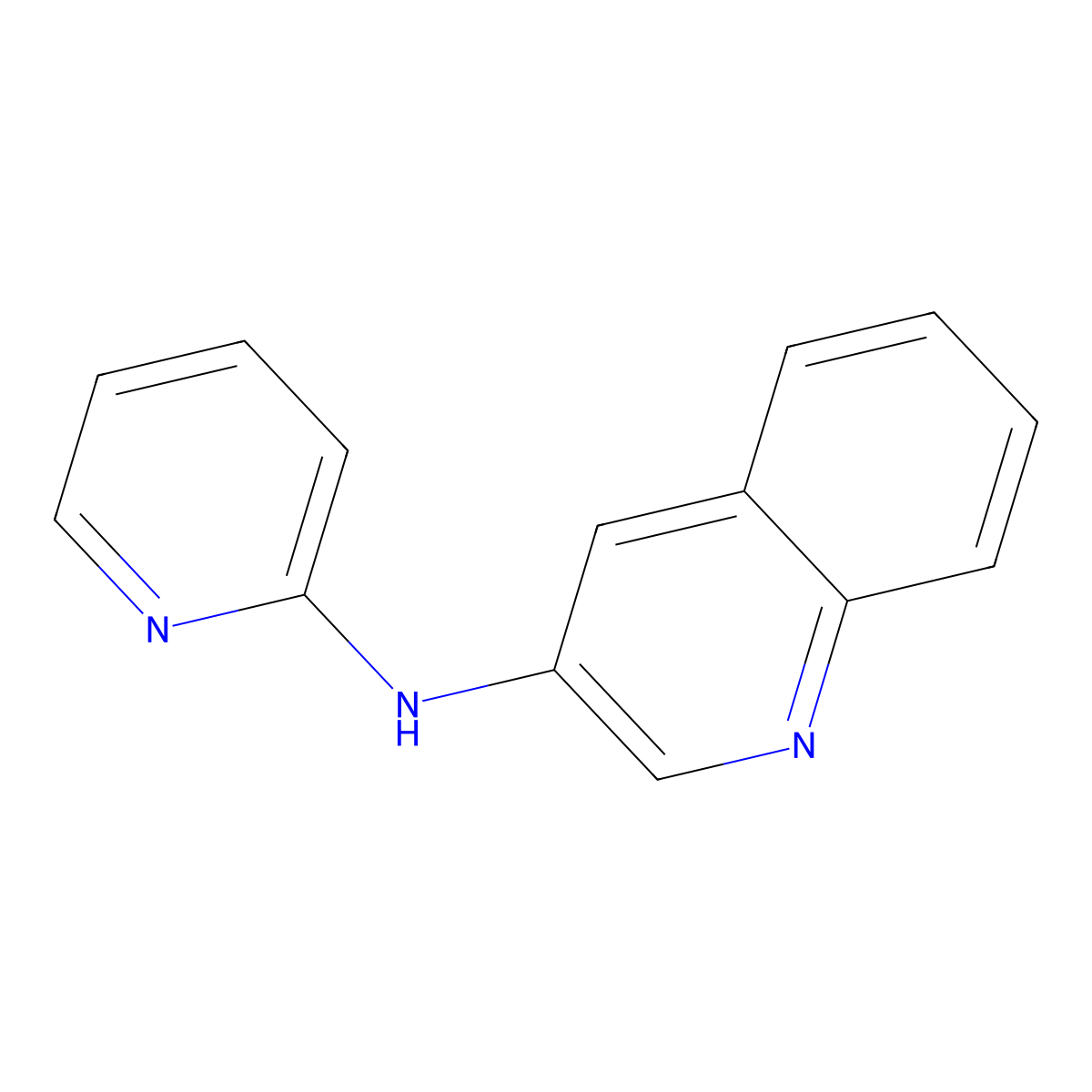 N-2-Pyridinyl-3-quinolinamine molecular structure, CAS 1148035-09-9