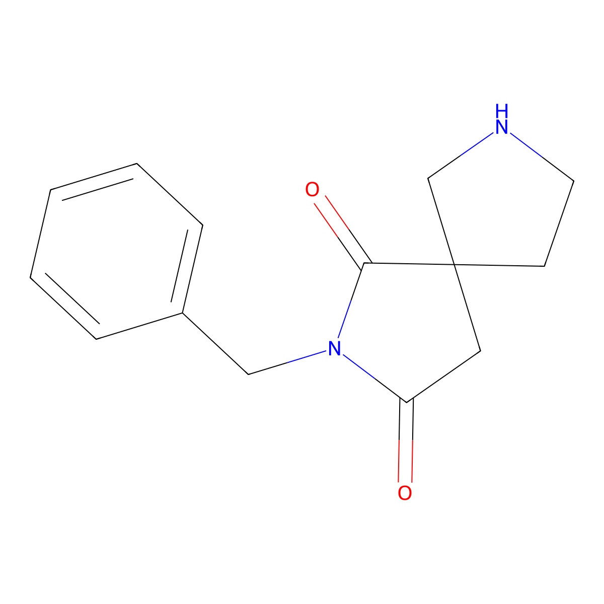 2-Benzyl-2,7-diazaspiro[4.4]nonane-1,3-dione molecular structure, CAS 1148044-35-2