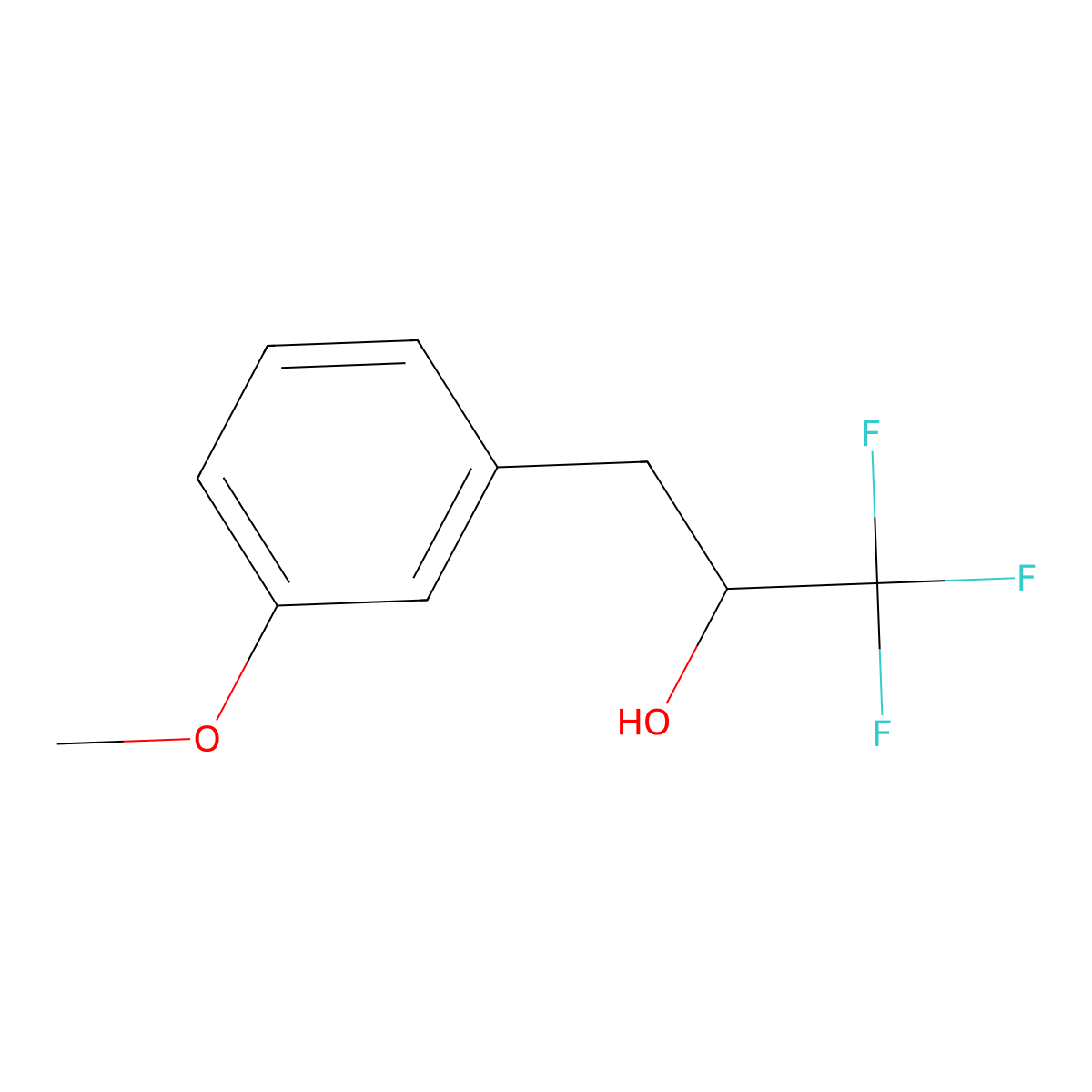 1,1,1-Trifluoro-3-(3-methoxyphenyl)propan-2-ol molecular structure, CAS 1148050-27-4