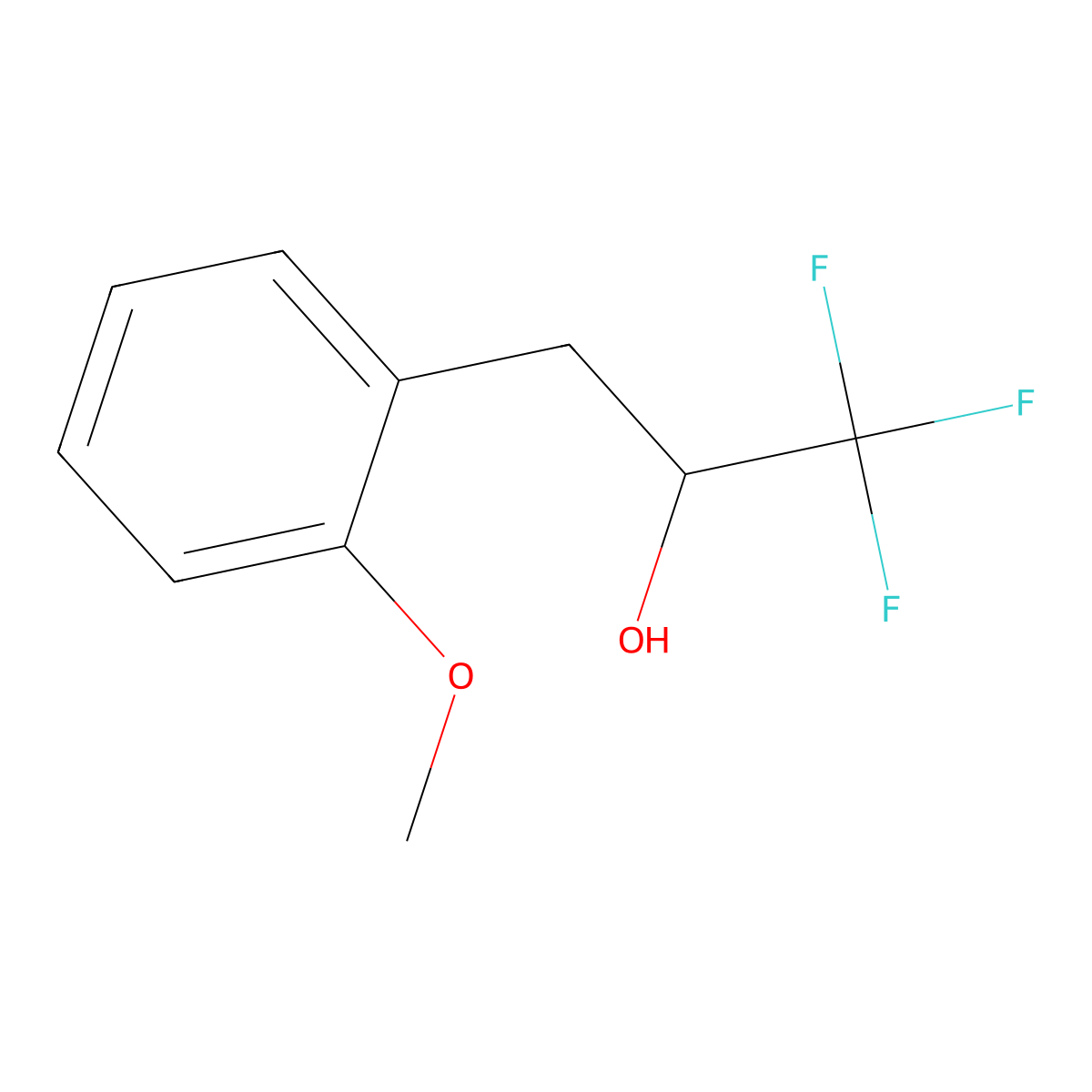 1,1,1-Trifluoro-3-(2-methoxyphenyl)propan-2-ol molecular structure, CAS 1148050-28-5