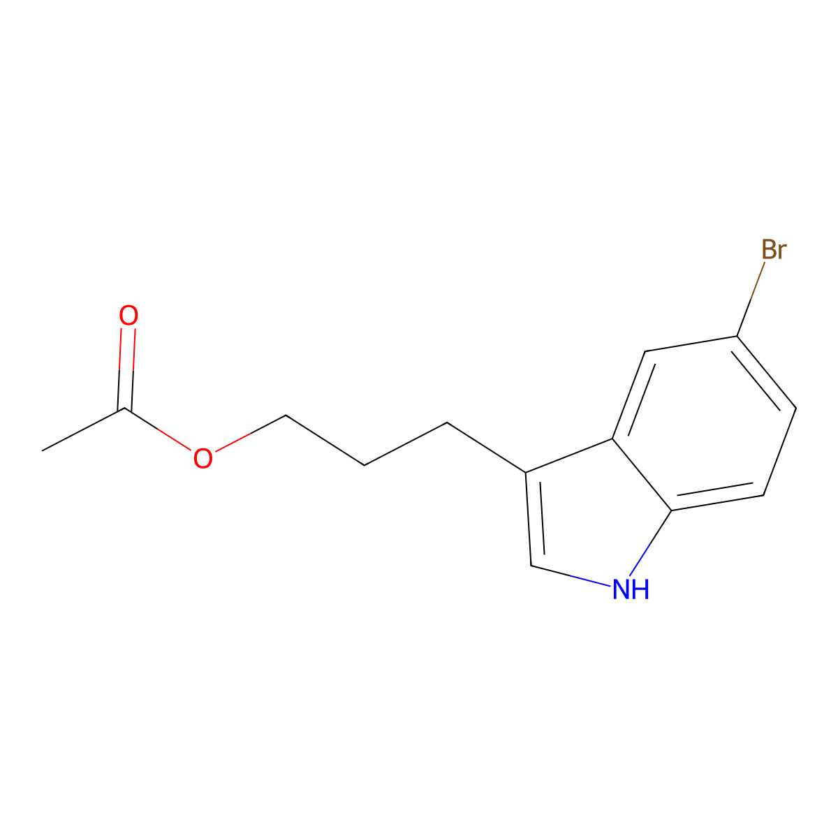 3-(5-Bromo-1h-indol-3-yl)propyl acetate molecular structure, CAS 1148108-75-1
