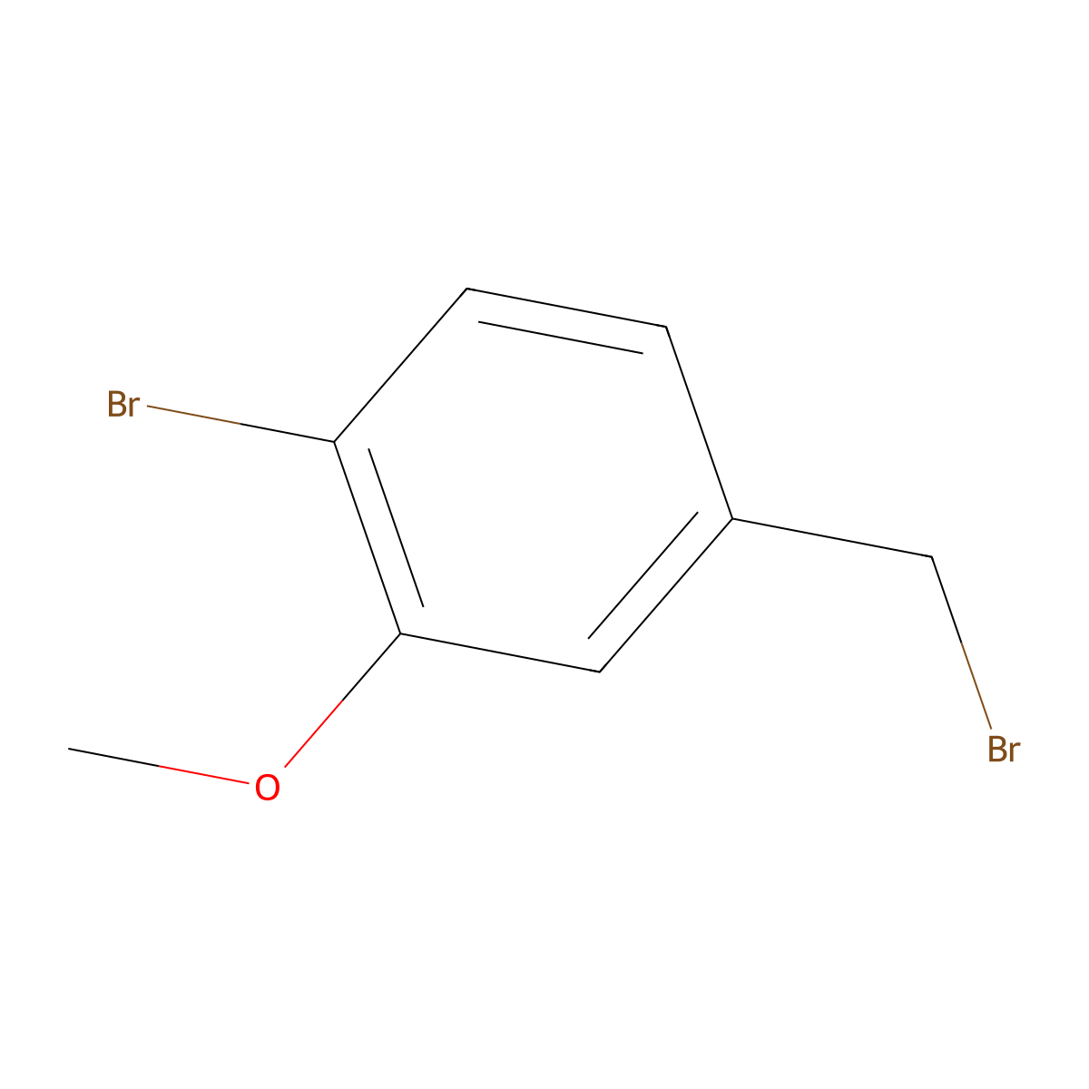 1-Bromo-4-(bromomethyl)-2-methoxybenzene molecular structure, CAS 1148110-16-0