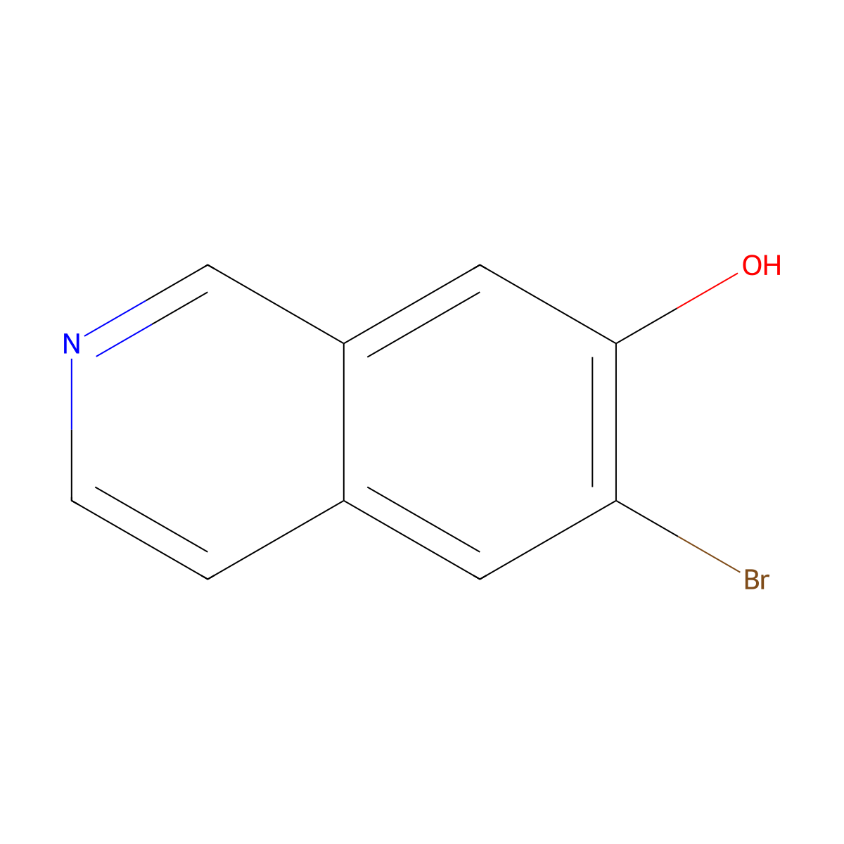 6-Bromoisoquinolin-7-ol molecular structure, CAS 1148110-19-3