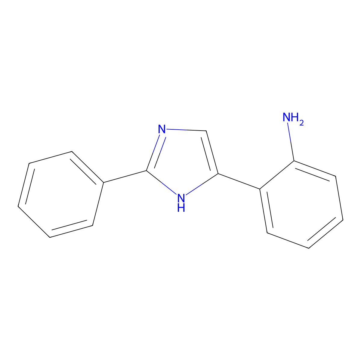 2-(2-phenyl-1H-imidazol-5-yl)aniline molecular structure, CAS 1148122-20-6