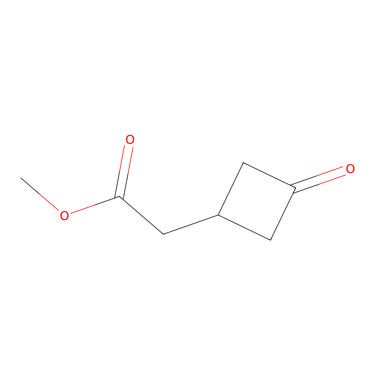 Methyl 2-(3-oxocyclobutyl)acetate molecular structure, CAS 1148130-30-6