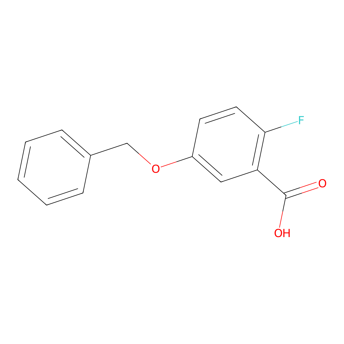 5-(Benzyloxy)-2-fluorobenzoic acid molecular structure, CAS 1148146-72-8