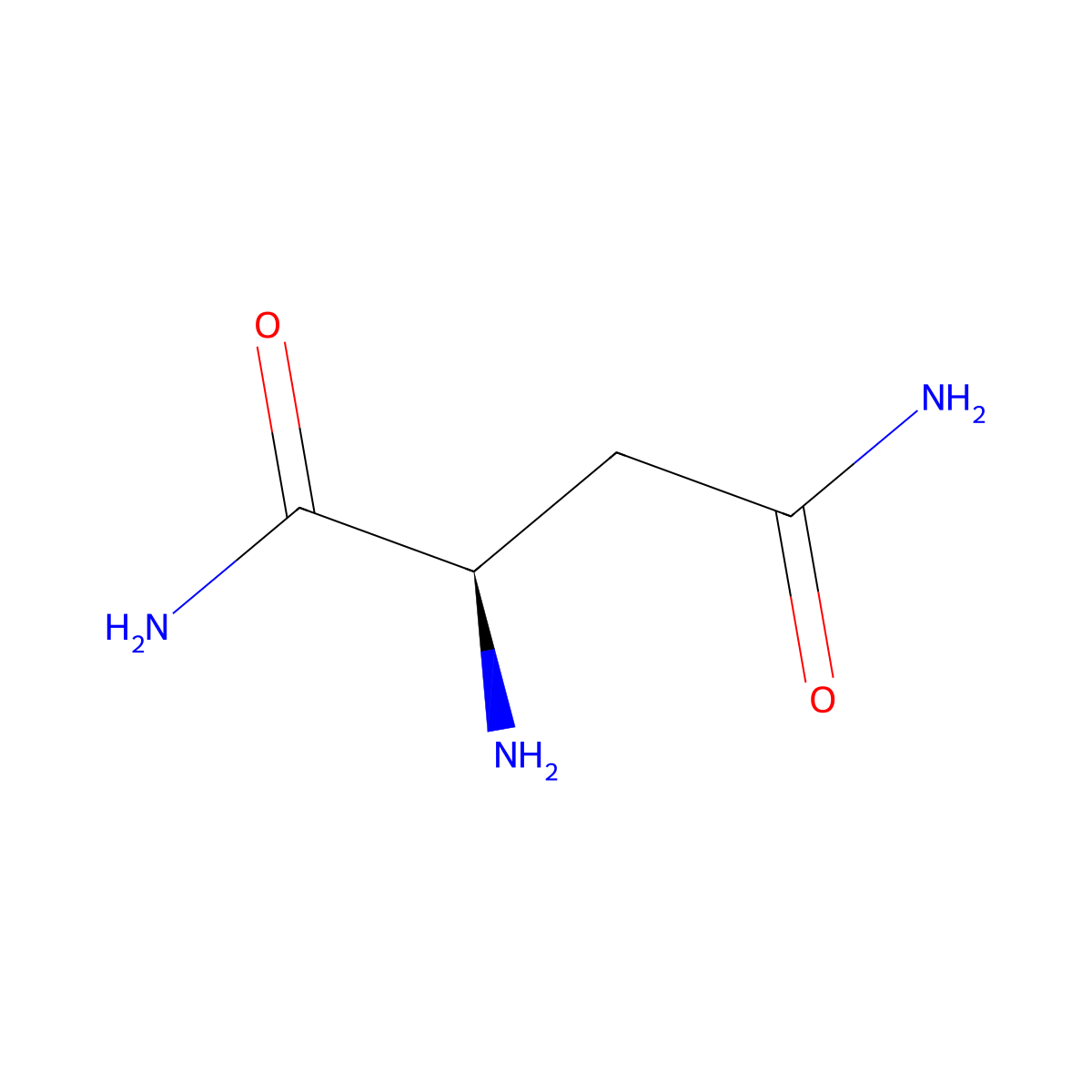 D-asparagine amide molecular structure, CAS 114818-26-7