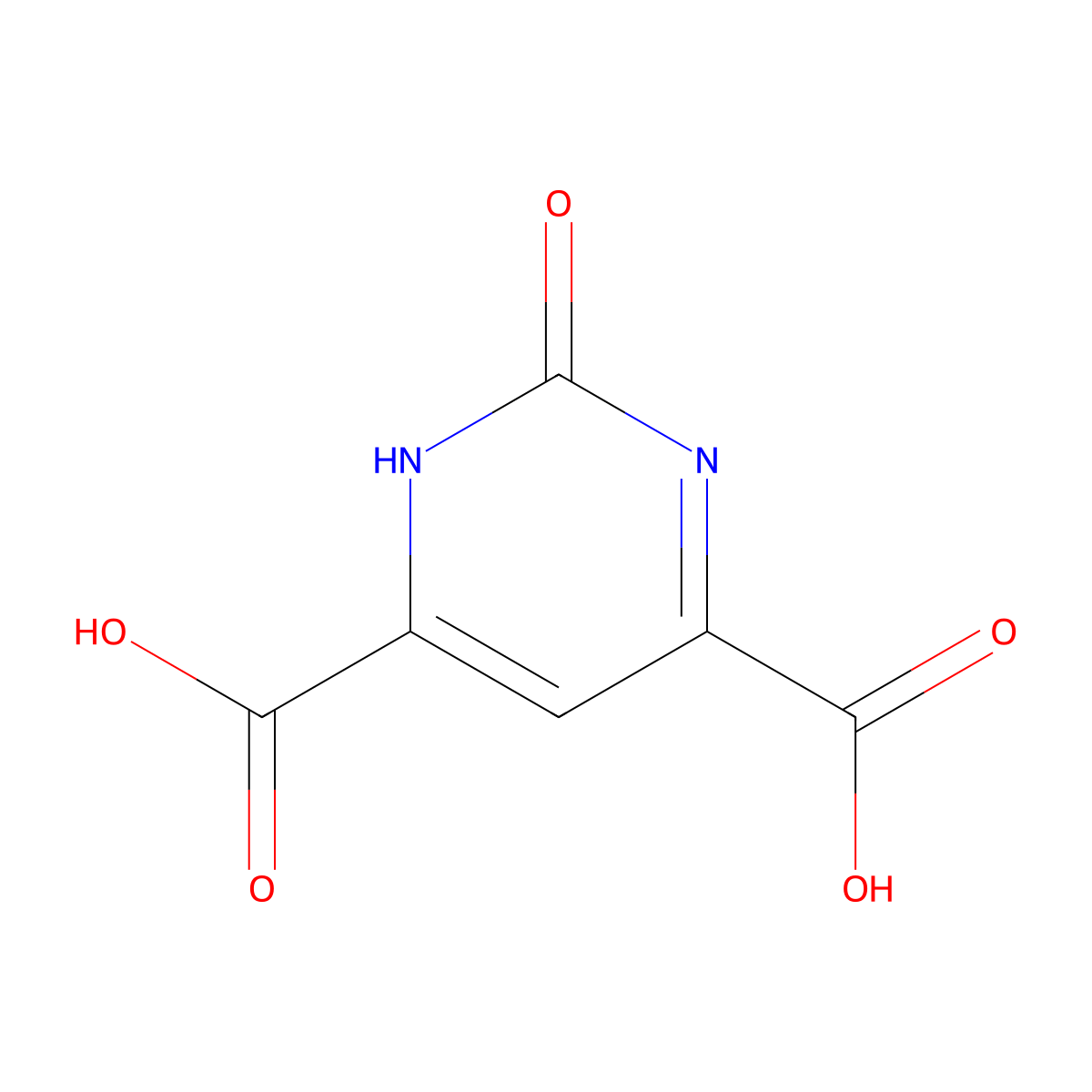 2-Hydroxypyrimidine-4,6-dicarboxylic acid molecular structure, CAS 114832-74-5