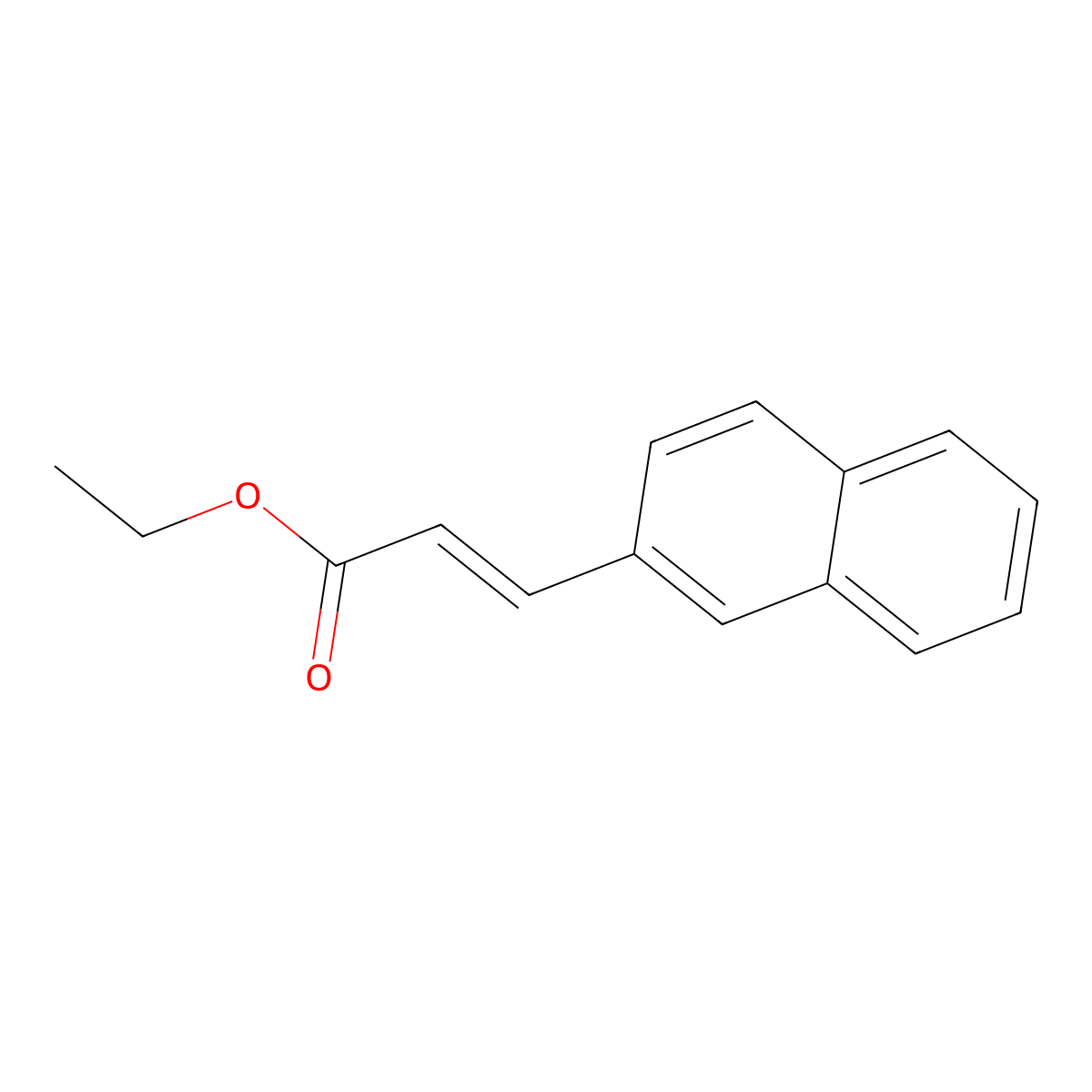 2-Naphthaleneacrylic acid ethyl ester molecular structure, CAS 114833-06-6