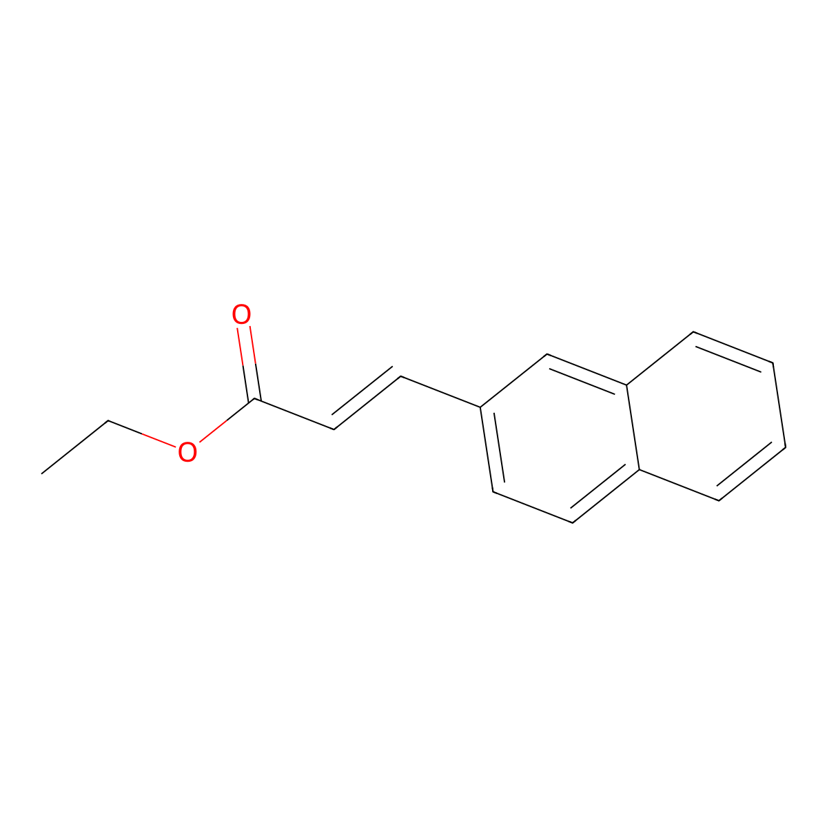 2-Naphthaleneacrylic acid ethyl ester molecular structure, CAS 114833-06-6