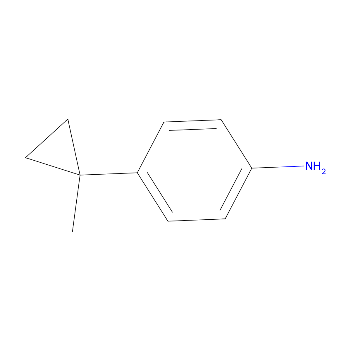 4-(1-Methylcyclopropyl)aniline molecular structure, CAS 114833-72-6