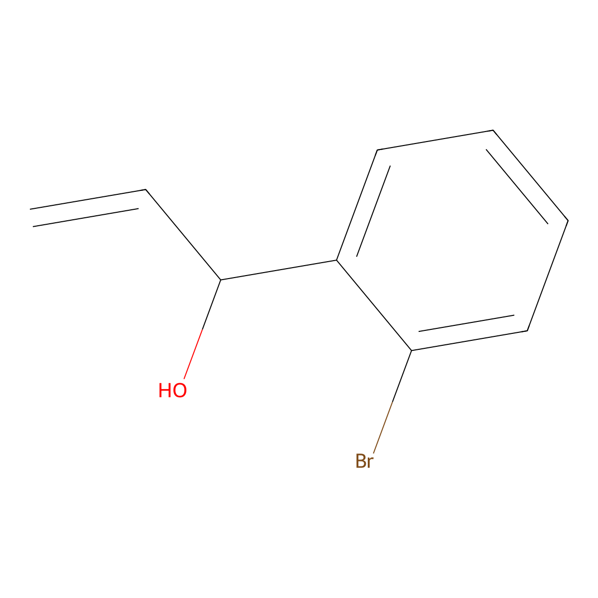 1-(2-Bromophenyl)prop-2-en-1-ol molecular structure, CAS 114837-50-2