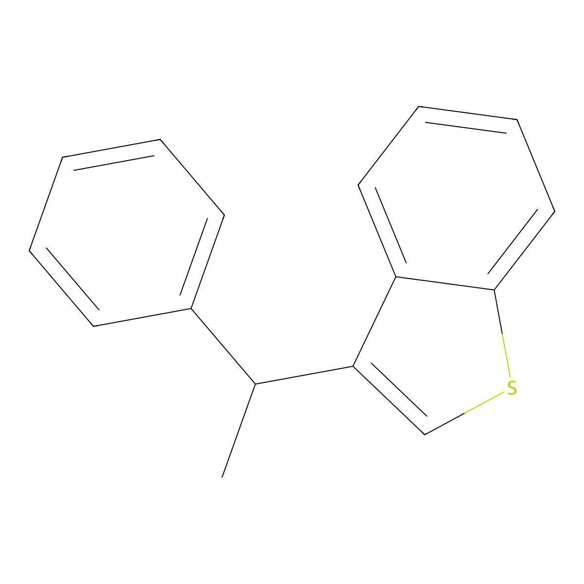 3-(1-Phenylethyl)benzo[b]thiophene molecular structure, CAS 114838-47-0