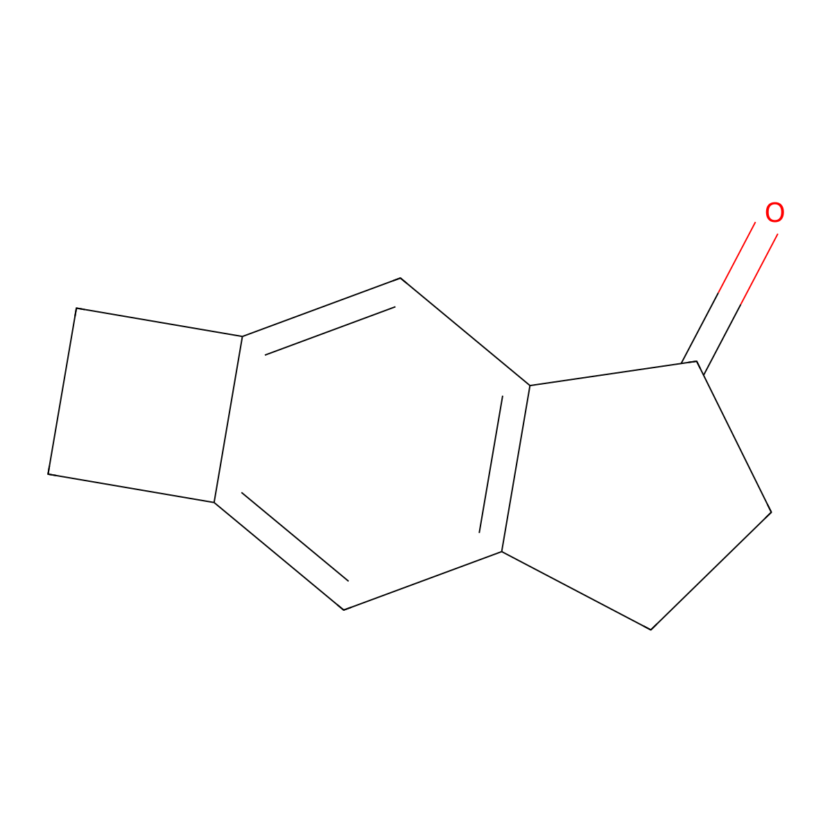 5,6-Dihydro-1H-cyclobuta[f]inden-4(2H)-one molecular structure, CAS 114842-00-1