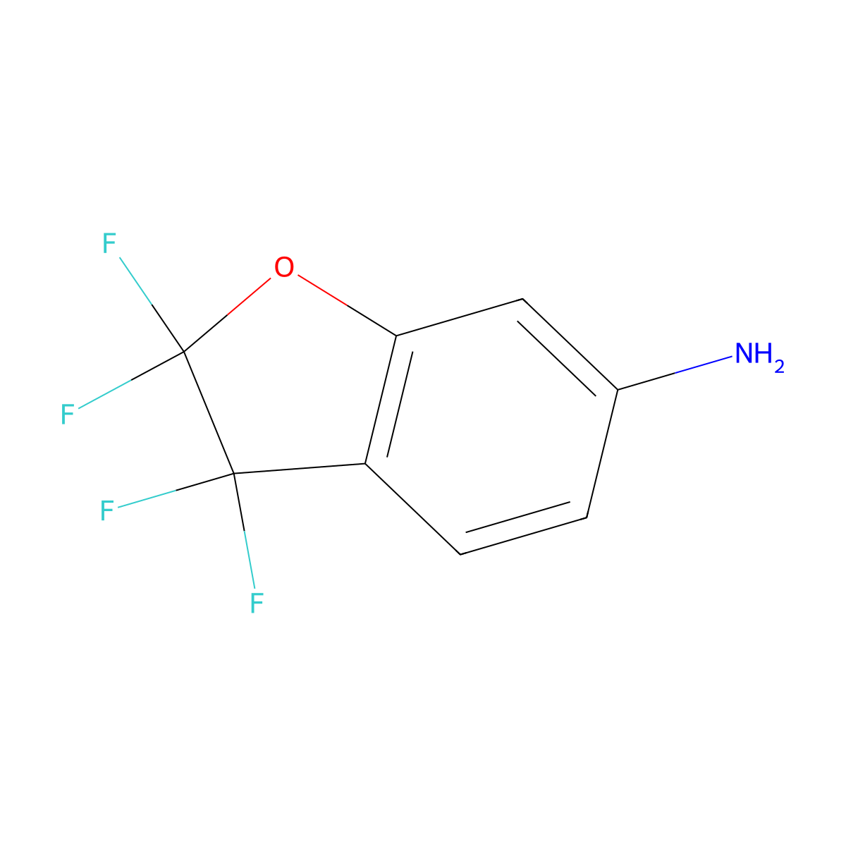 2,2,3,3-Tetrafluoro-2,3-dihydrobenzofuran-6-amine molecular structure, CAS 114851-31-9