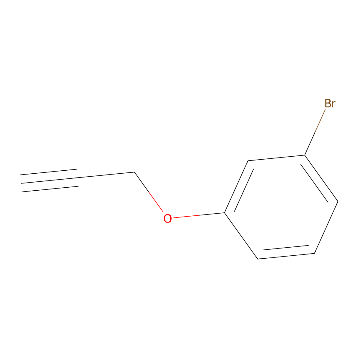 1-Bromo-3-(prop-2-yn-1-yloxy)benzene molecular structure, CAS 114855-35-5